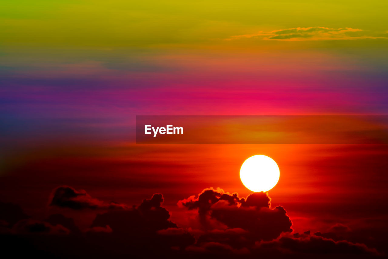 Scenic view of sky during sunset