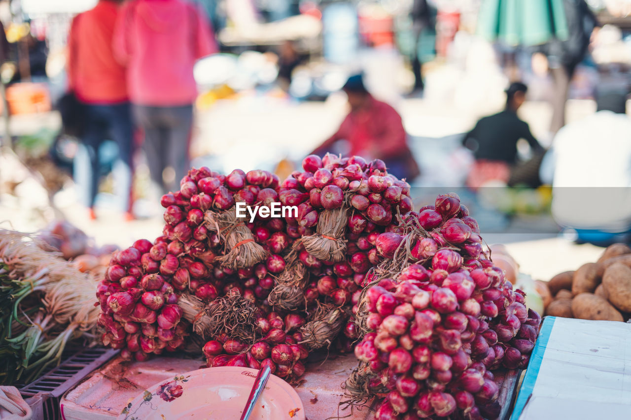 Full frame shot of vegetables for sale at market