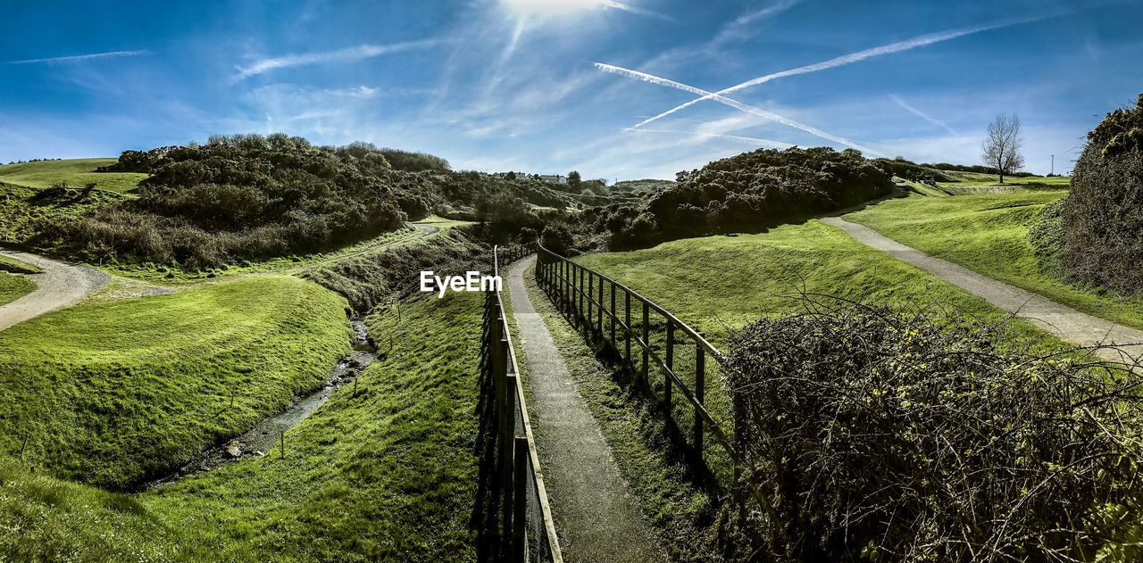 Panoramic view of landscape against sky