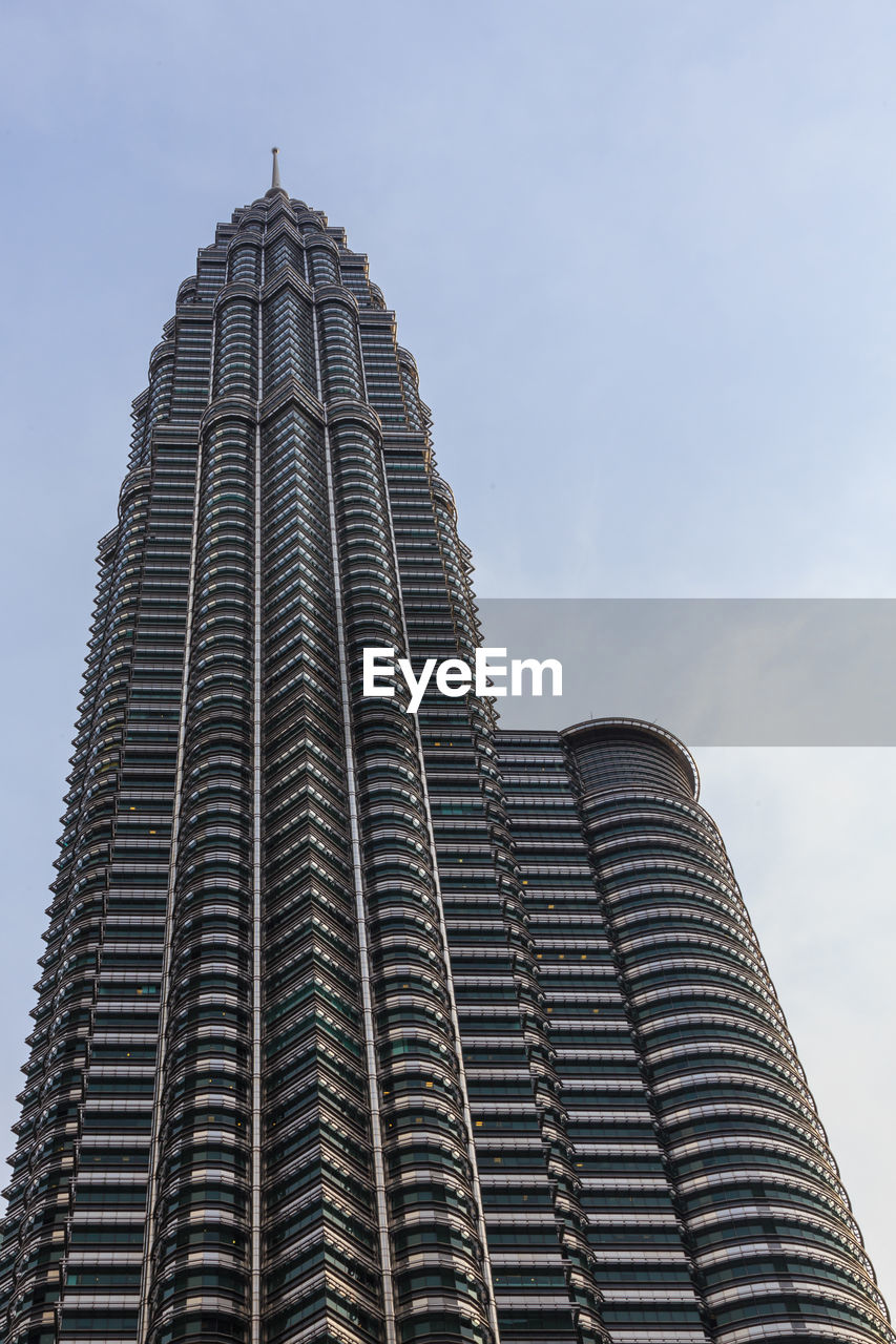 Low angle view of modern building against sky