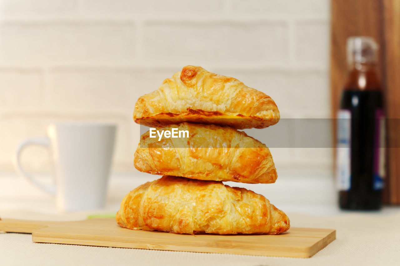 close-up of food on table