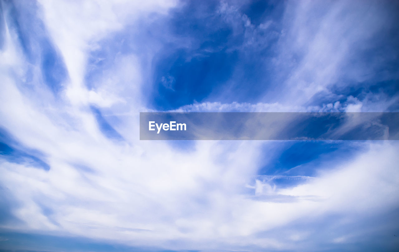 Low angle view of clouds in sky