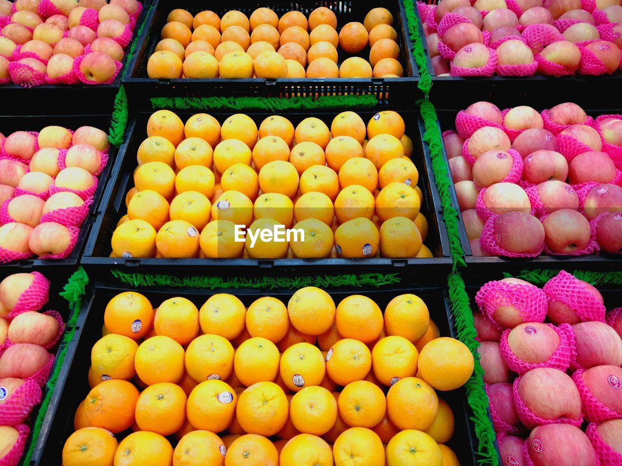 HIGH ANGLE VIEW OF COLORFUL FOR SALE AT MARKET STALL