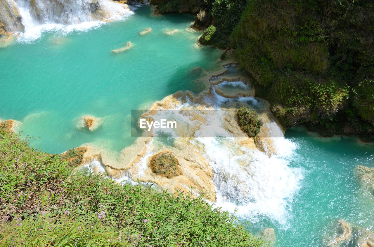 El chiflon waterfalls in chiapas, mexico
