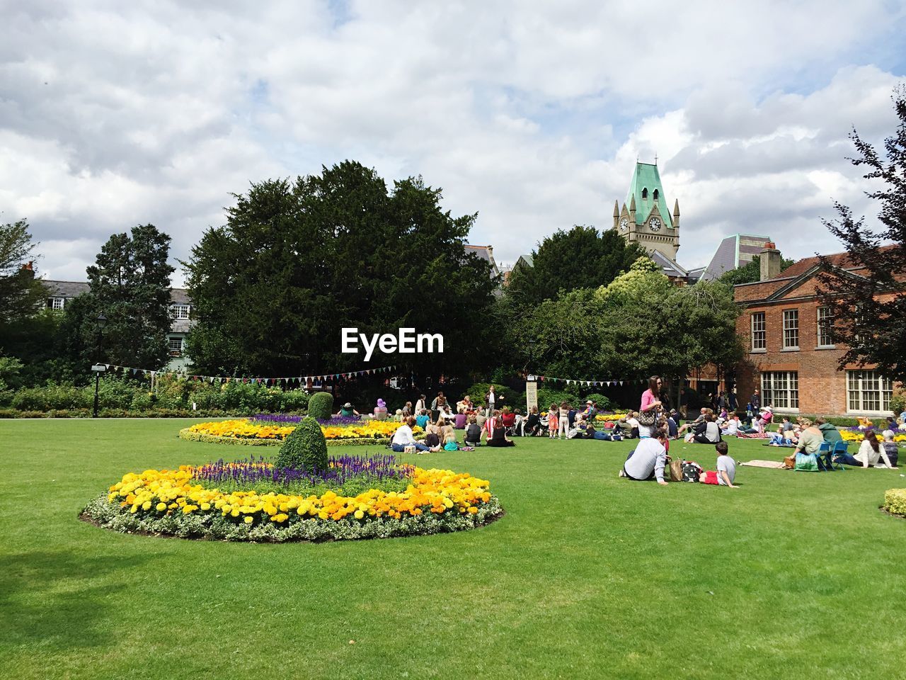 TOURISTS IN PARK