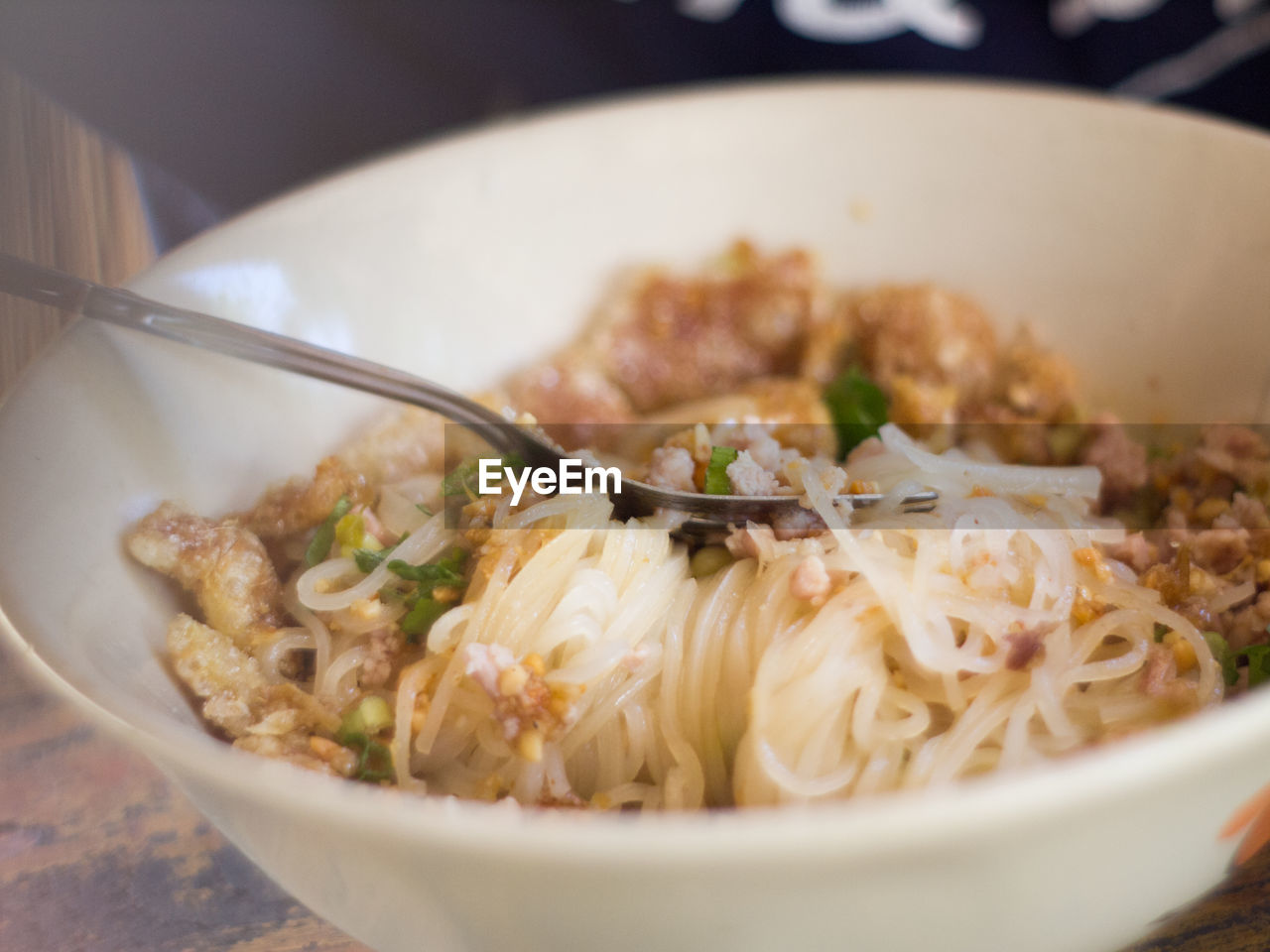 Close-up of food in bowl on table