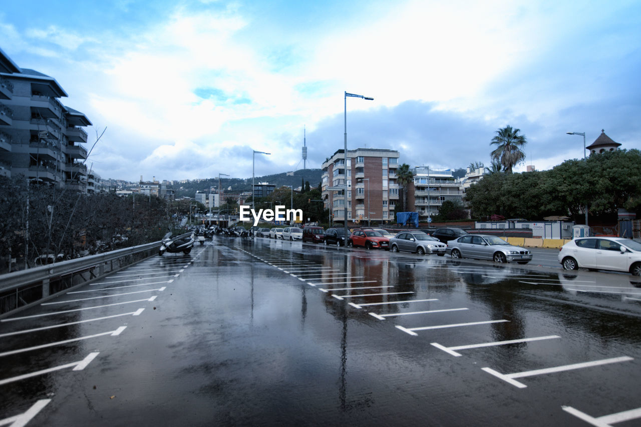 CITY STREET DURING RAINY SEASON