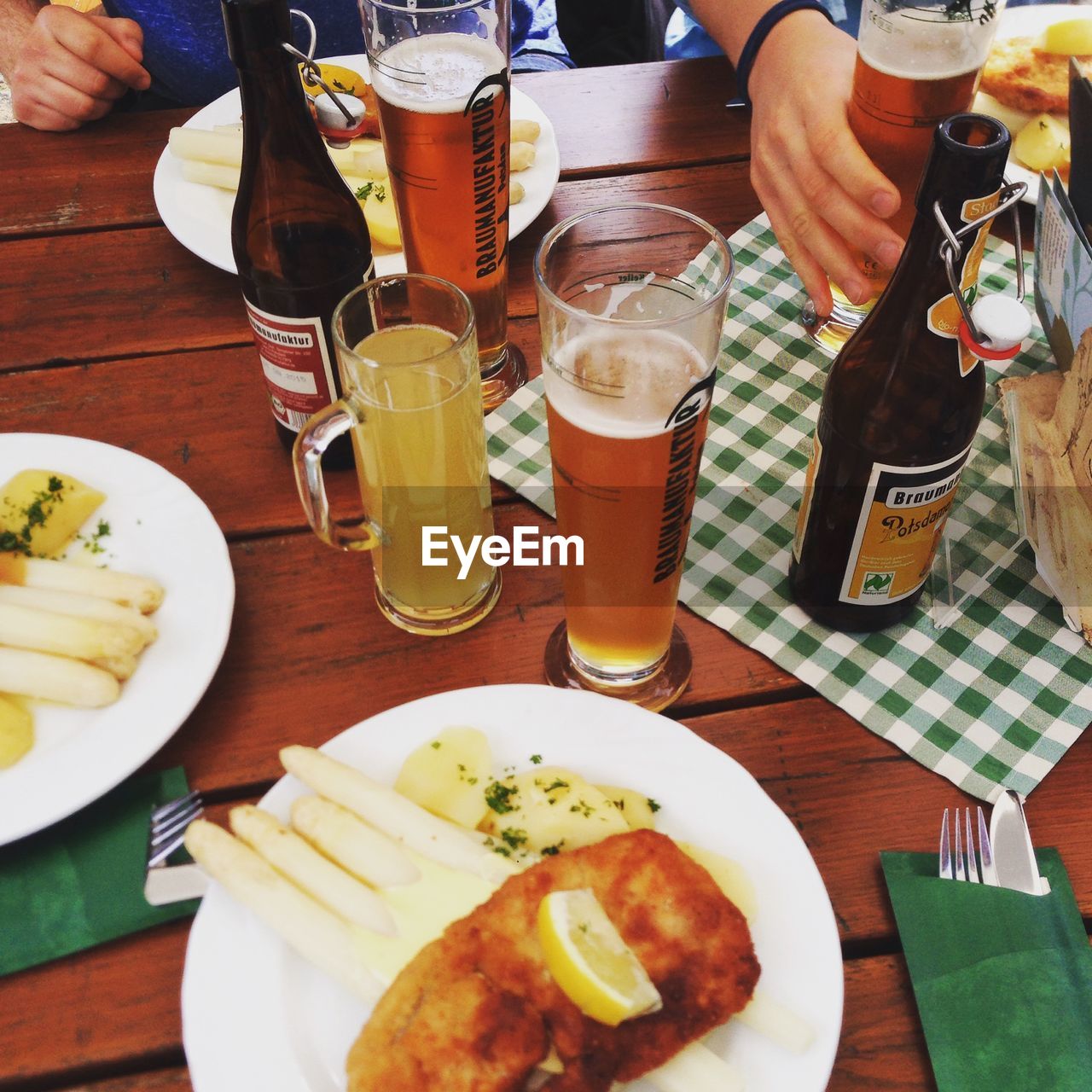 CLOSE-UP OF SERVED FOOD ON TABLE