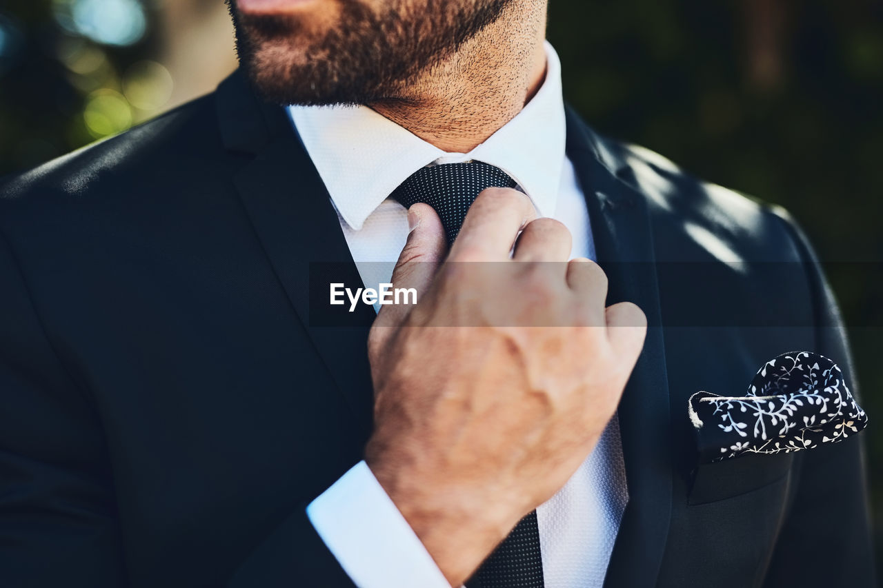 portrait of businessman wearing suit