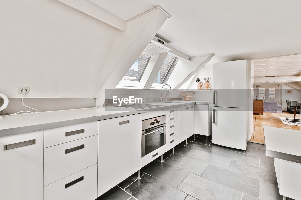 View of domestic kitchen at home