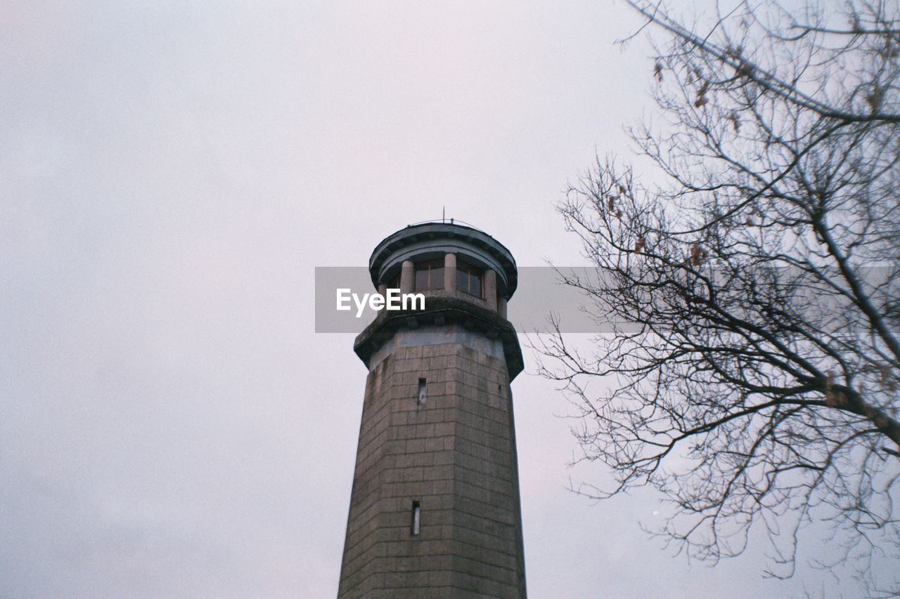 LOW ANGLE VIEW OF LIGHTHOUSE