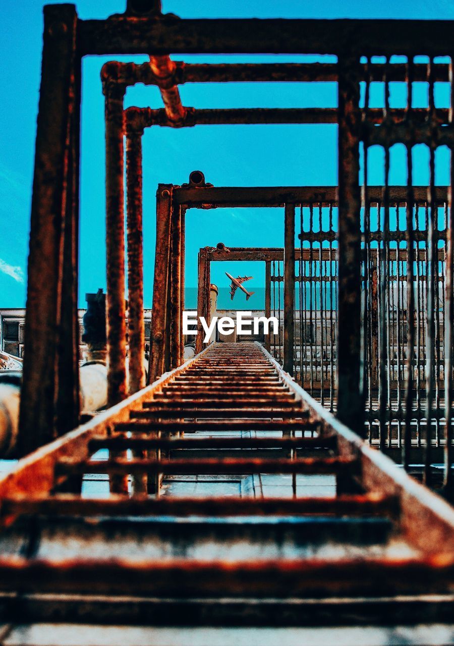 Low angle view of airplane