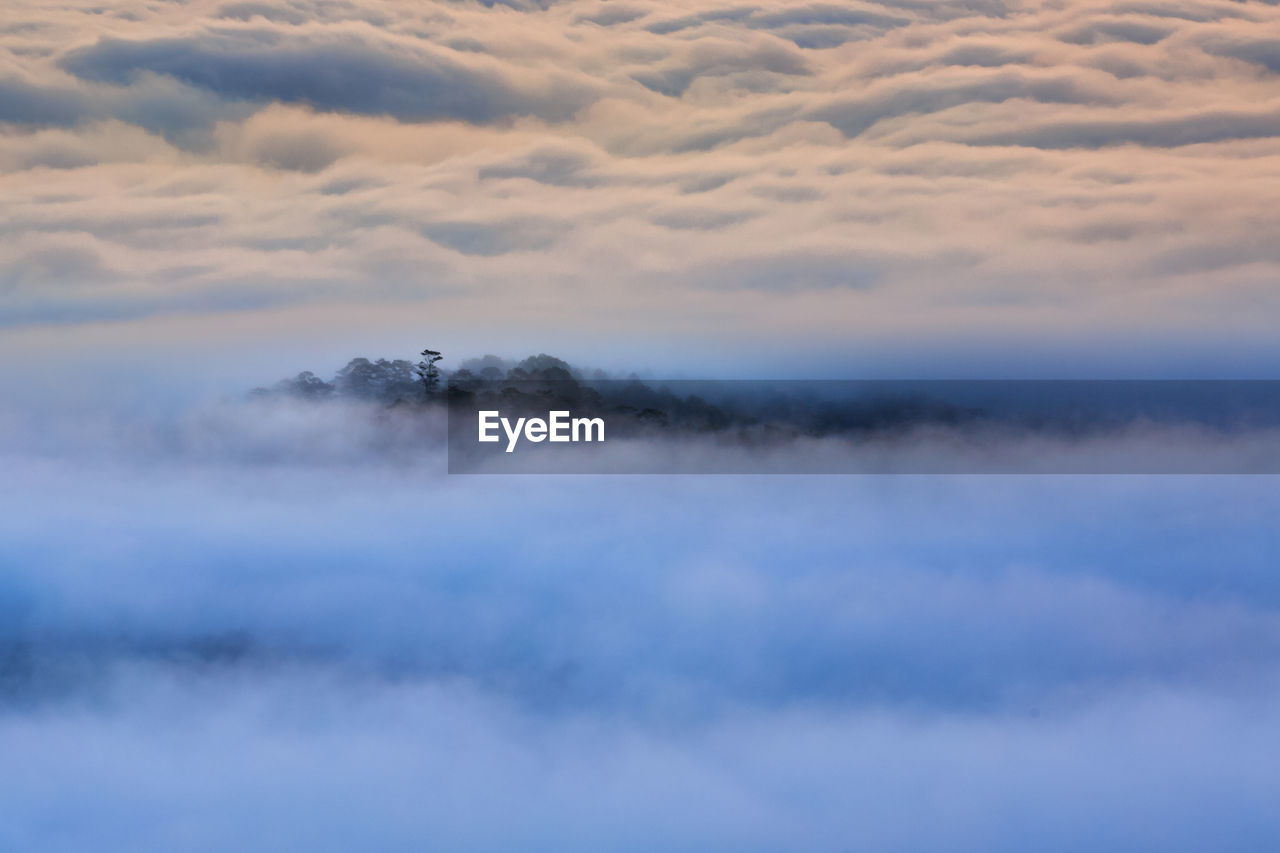 Scenic view of clouds at sunset