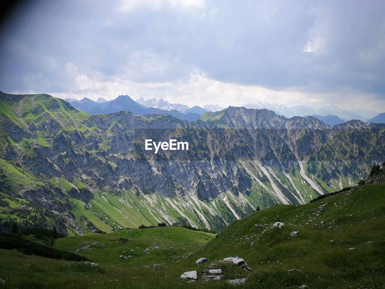 SCENIC VIEW OF LAND AND MOUNTAINS AGAINST SKY