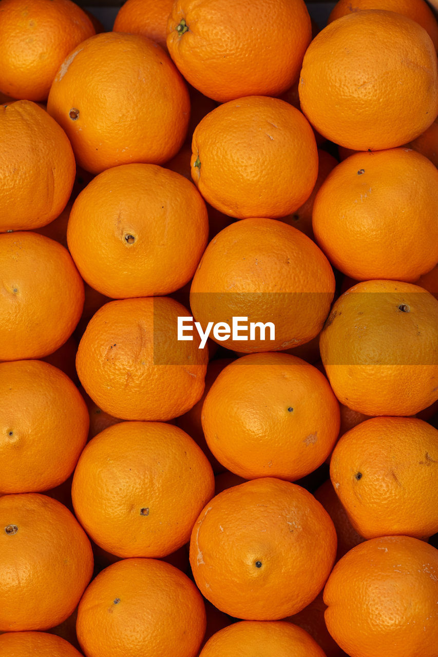 Full frame shot of oranges