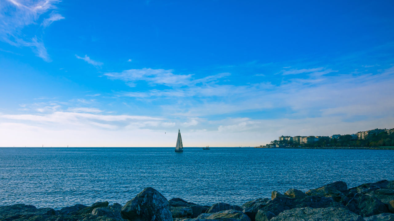 Sailboat on the sea