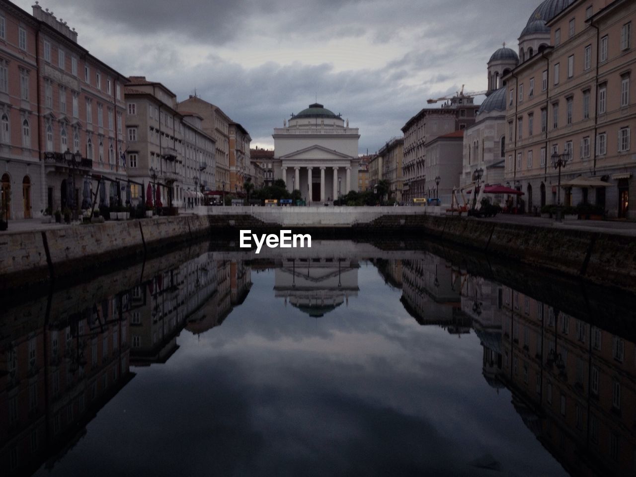 VIEW OF BUILDINGS IN CANAL