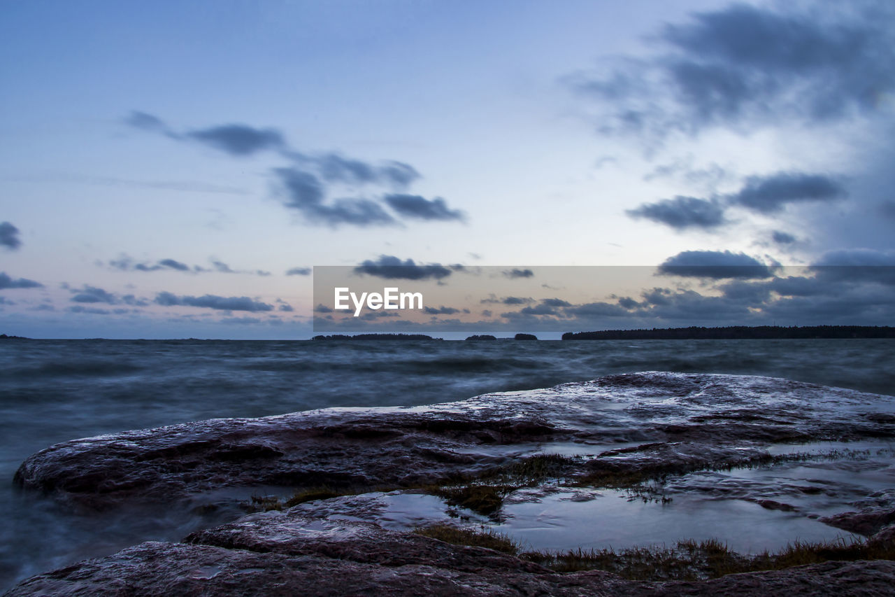 Scenic view of sea against sky