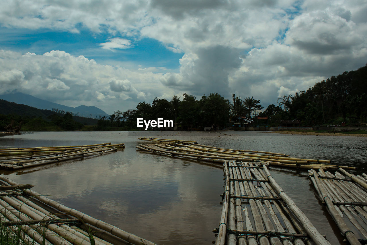 PANORAMIC SHOT OF RIVER AGAINST SKY