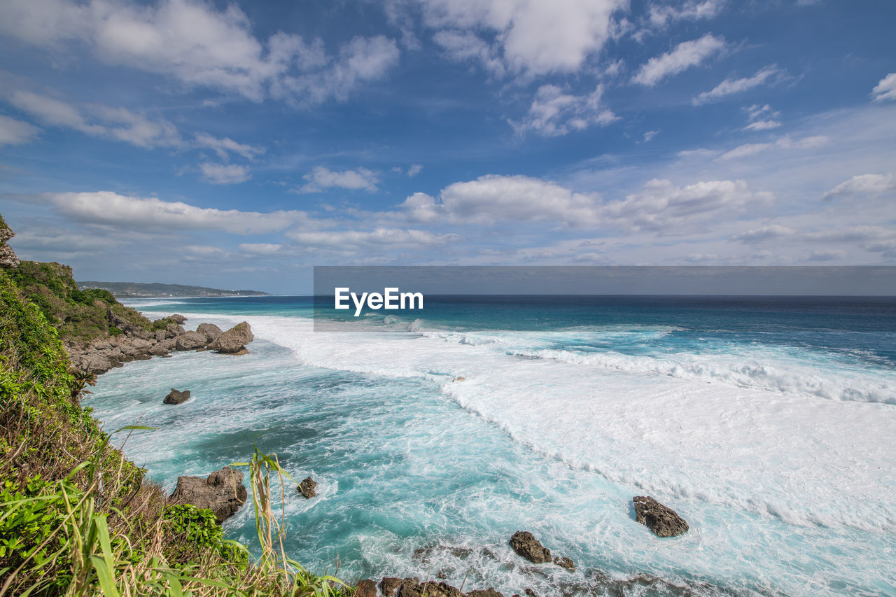 Scenic view of sea against sky