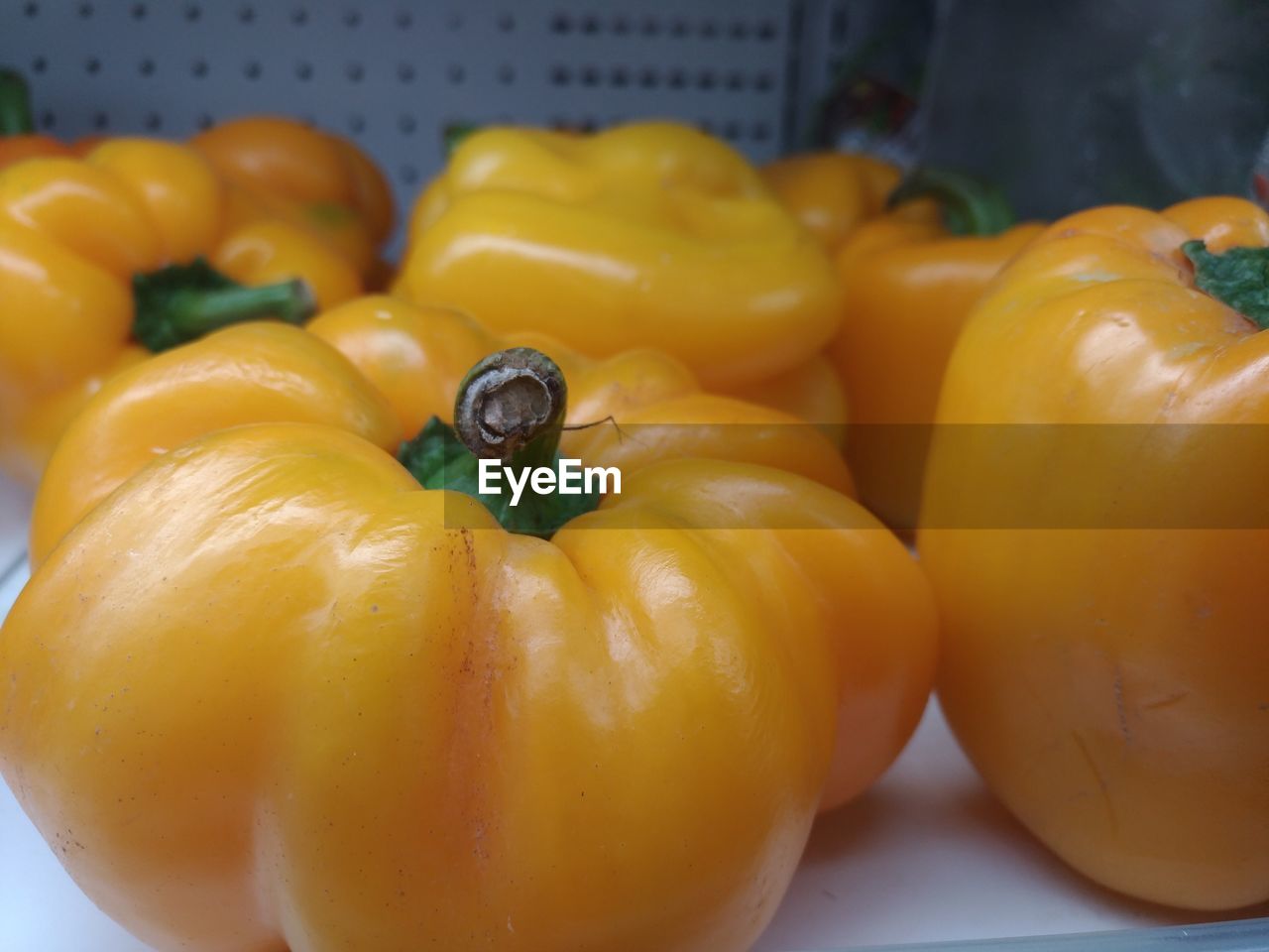 CLOSE-UP VIEW OF YELLOW AND VEGETABLES