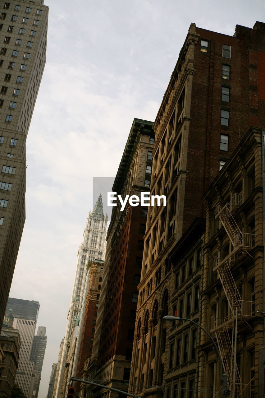 Low angle view of buildings against sky