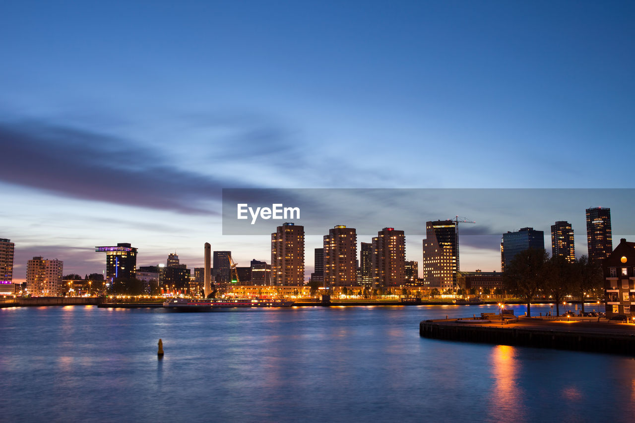 View of city at waterfront