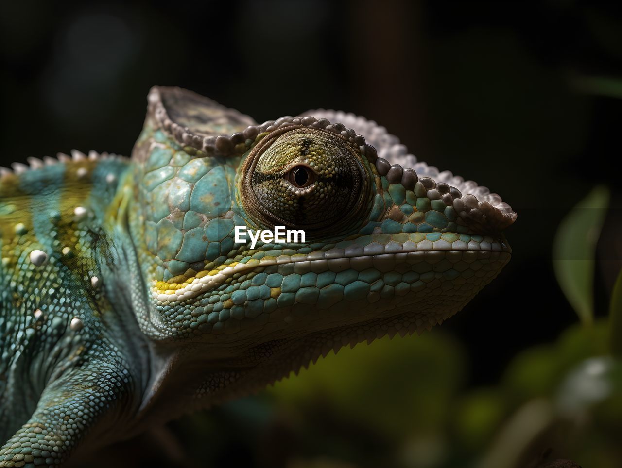 close-up of a lizard