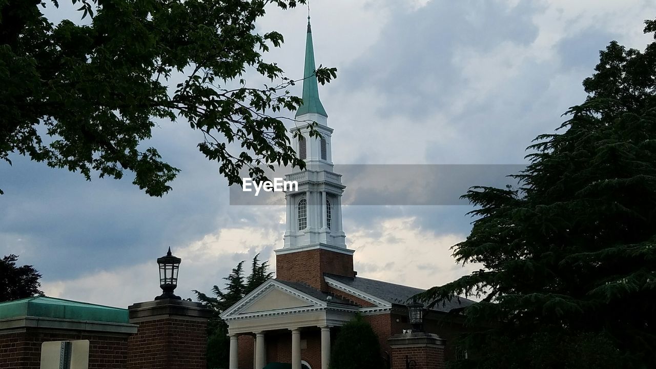 Low angle view of building against sky