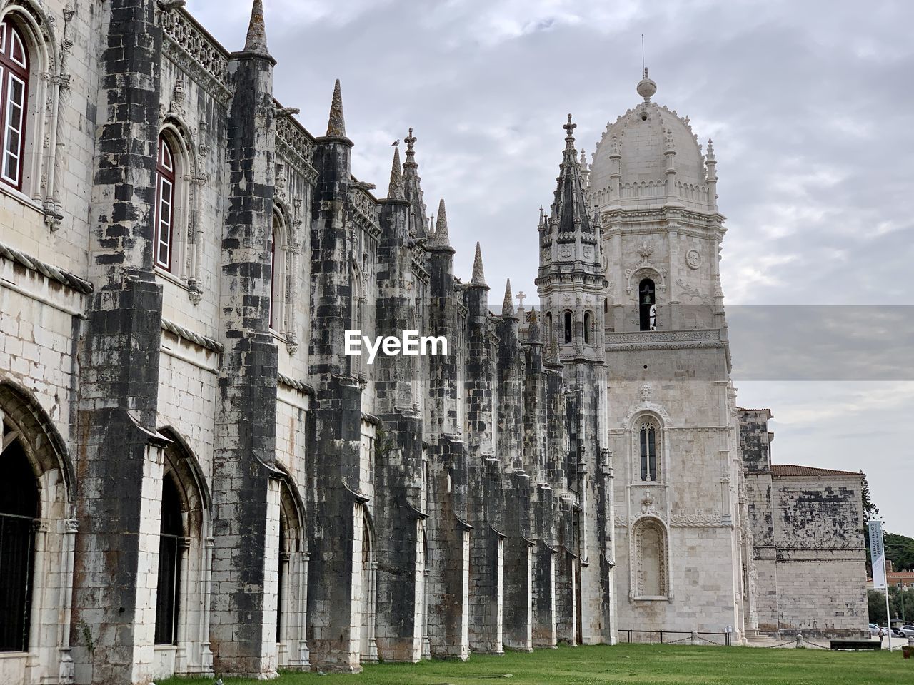 Low angle view of historic building against sky