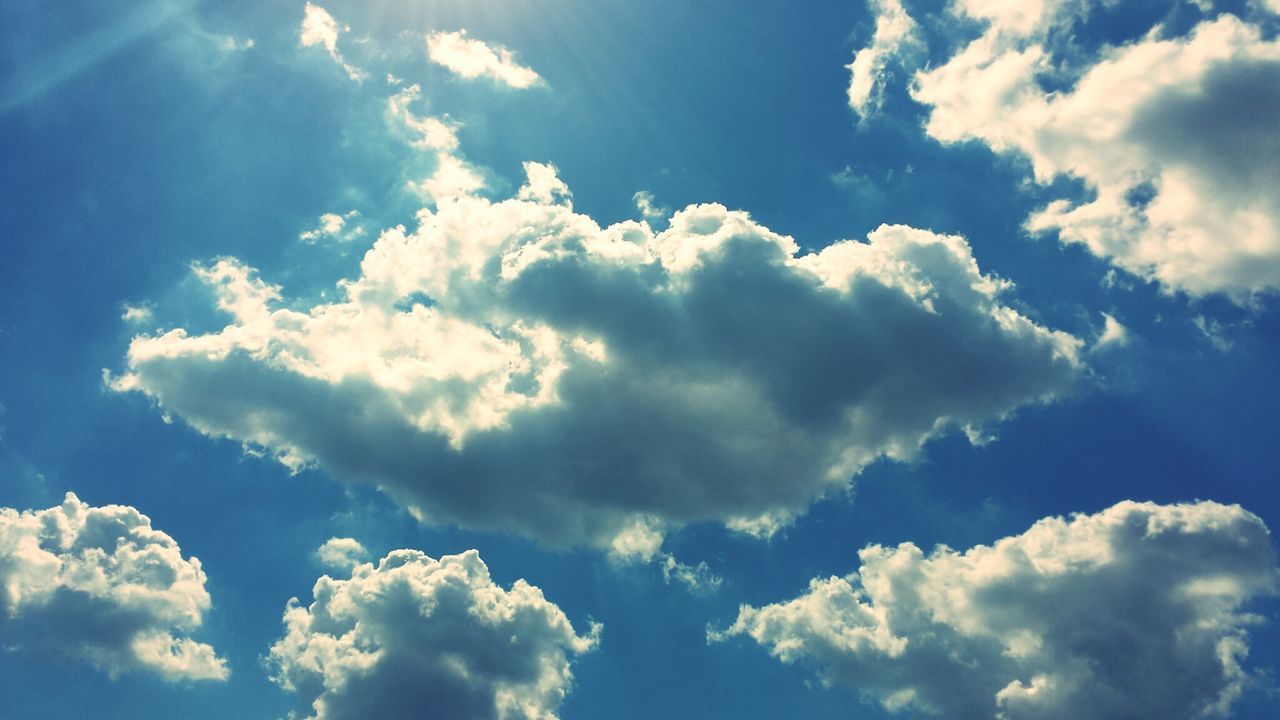 Low angle view of cloudy sky