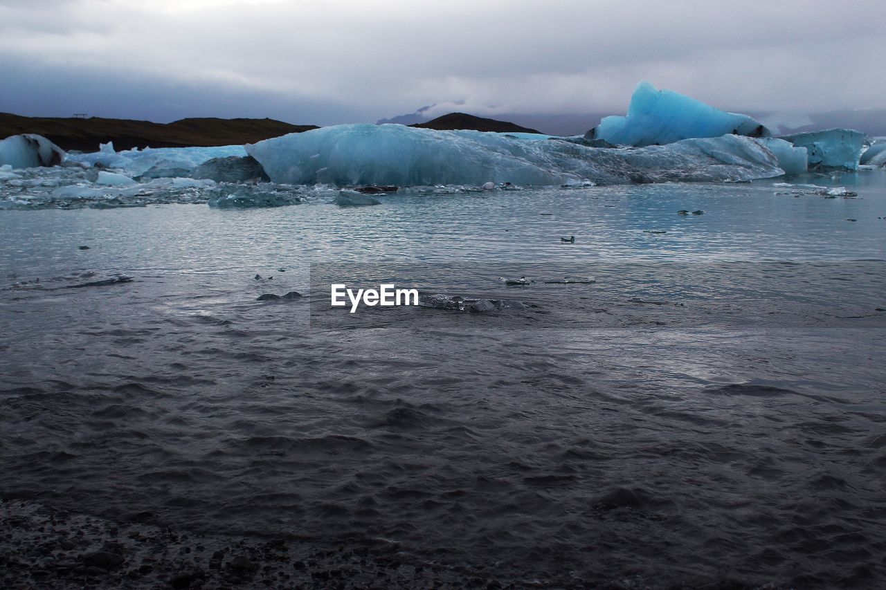 FROZEN SEA AGAINST SKY