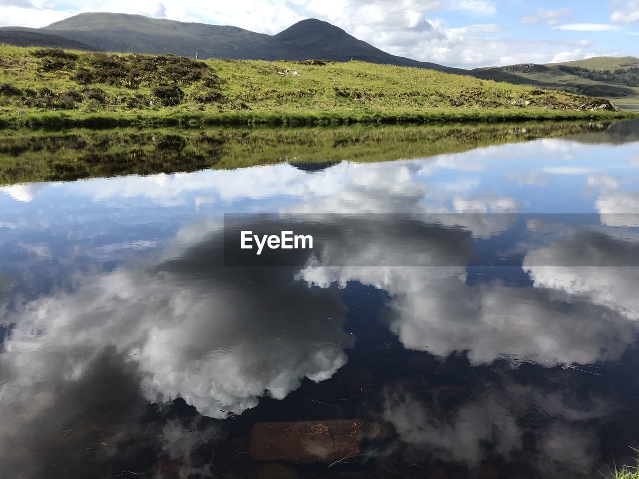 REFLECTION OF CLOUDS IN WATER