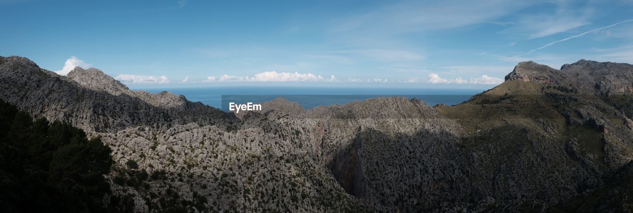 Panoramic view of sea against sky