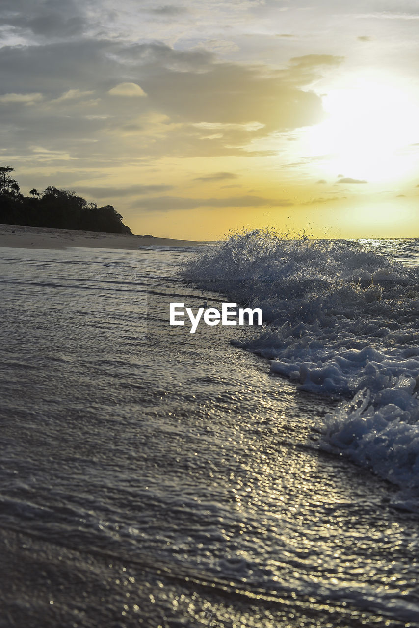 SCENIC VIEW OF SEA DURING SUNSET