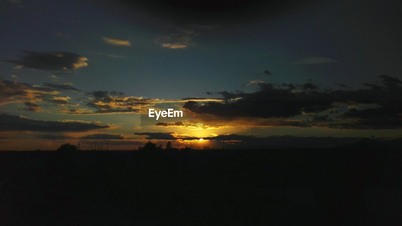 Scenic view of sky during sunset