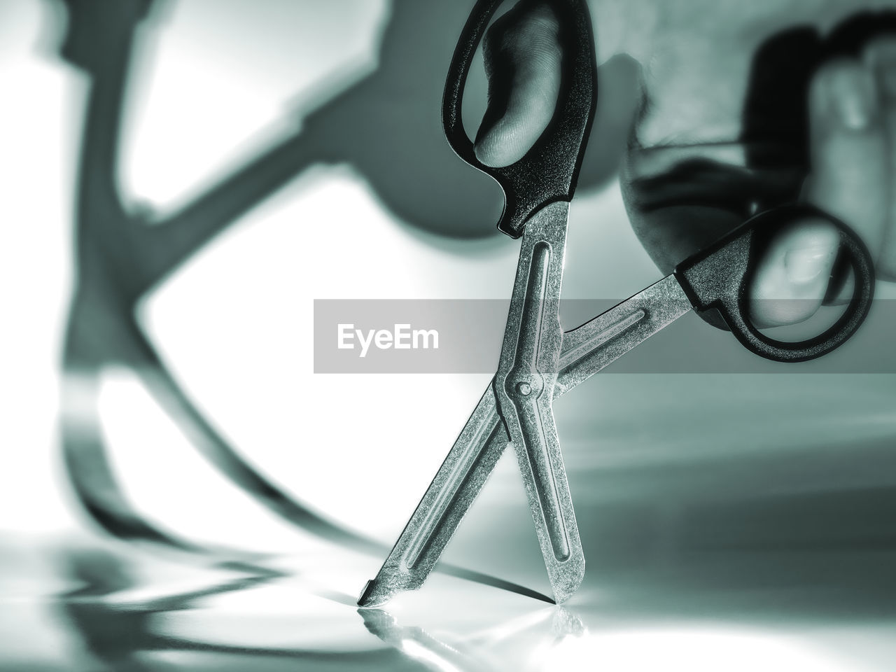 close-up, indoors, glasses, no people, black and white, healthcare and medicine, scissors, eyewear