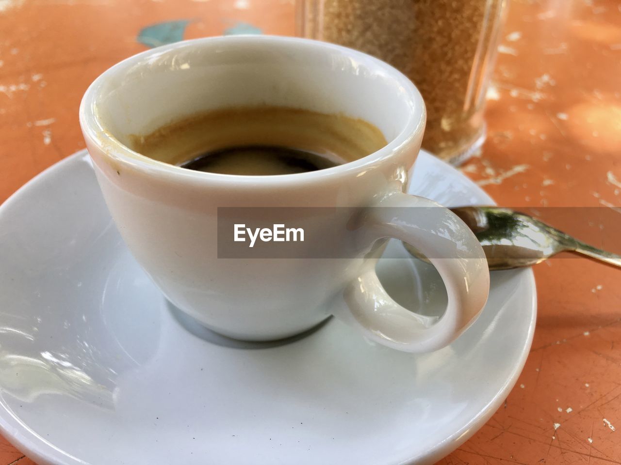 CLOSE-UP OF CUP OF COFFEE