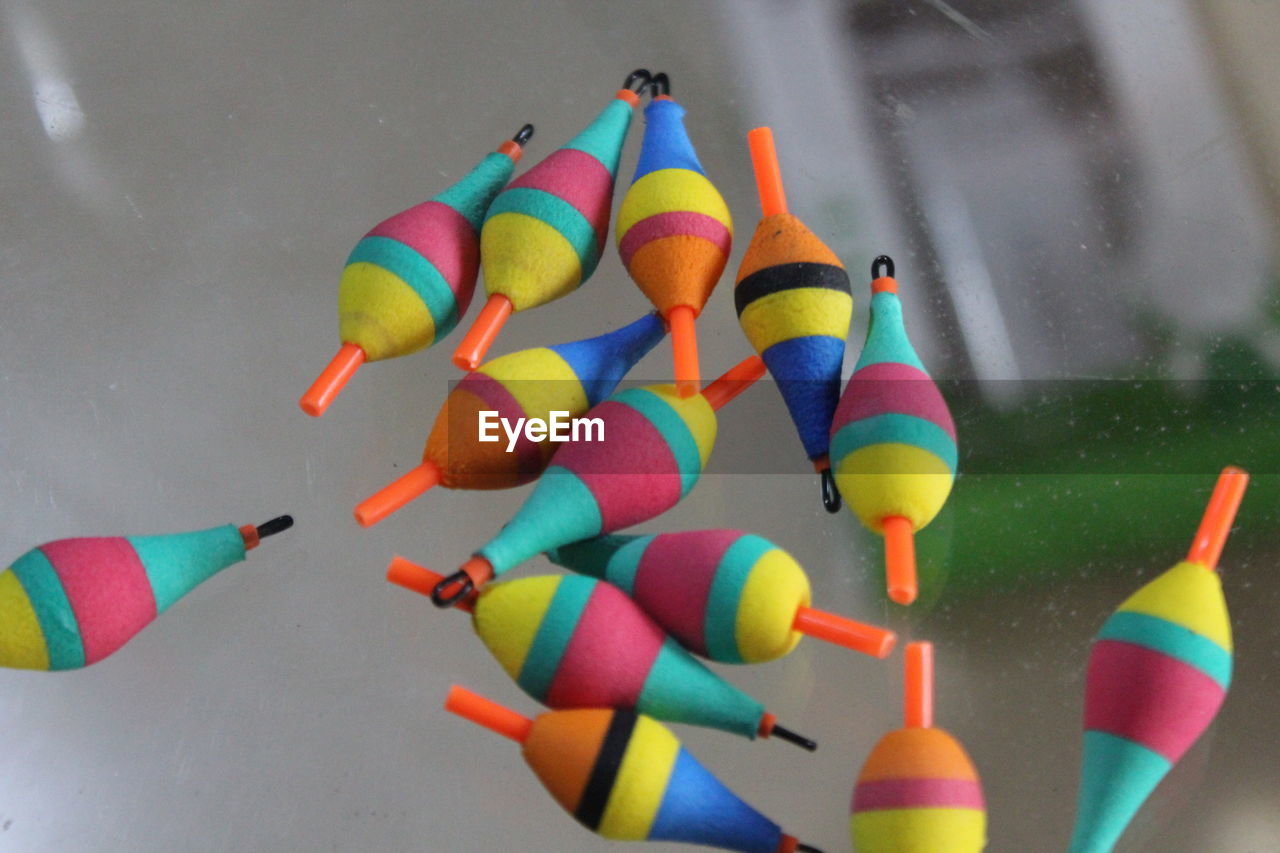 multi colored, large group of objects, food, no people, variation, indoors, toy, close-up, still life, high angle view