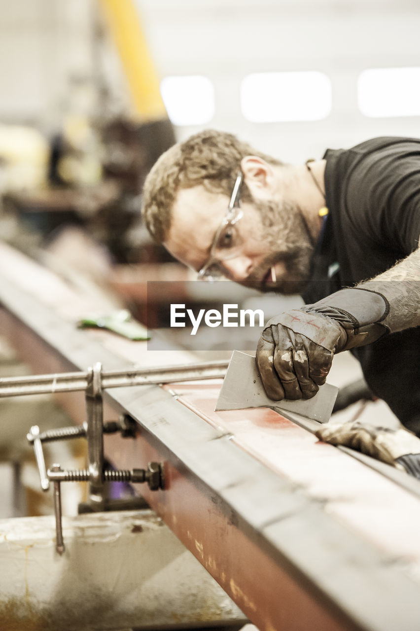 Man working in workshop