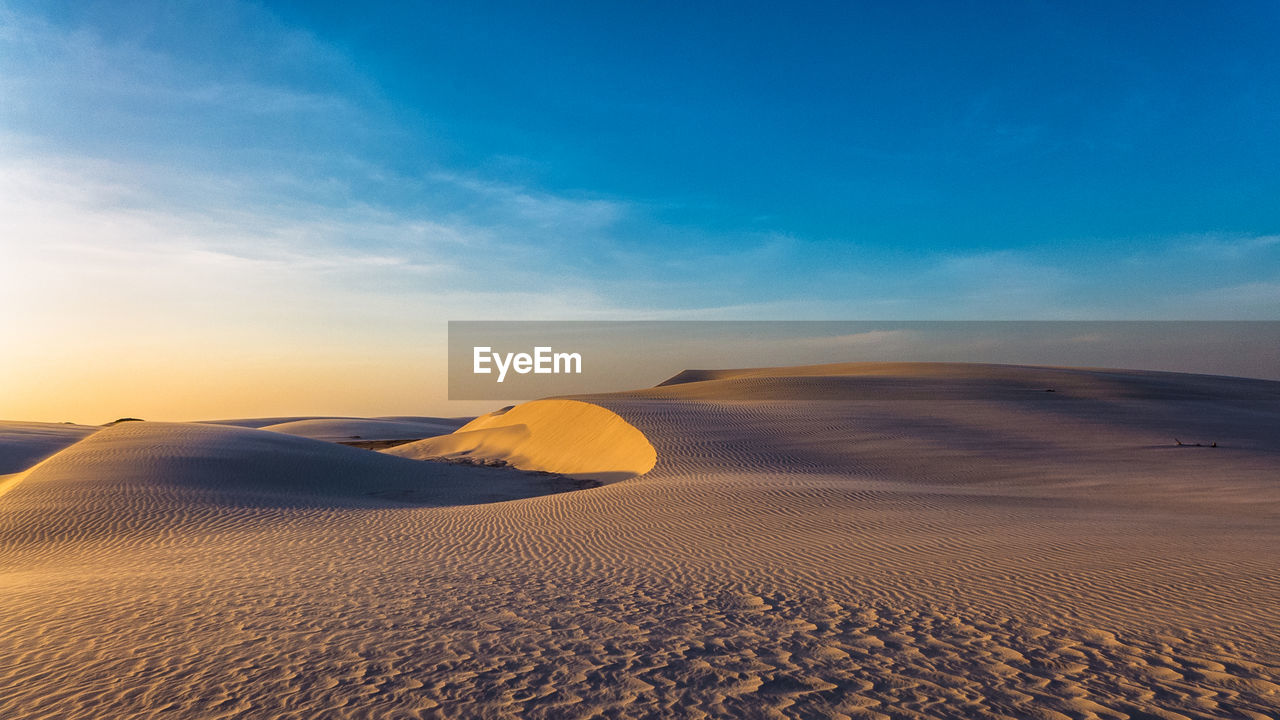 Scenic view of desert against sky