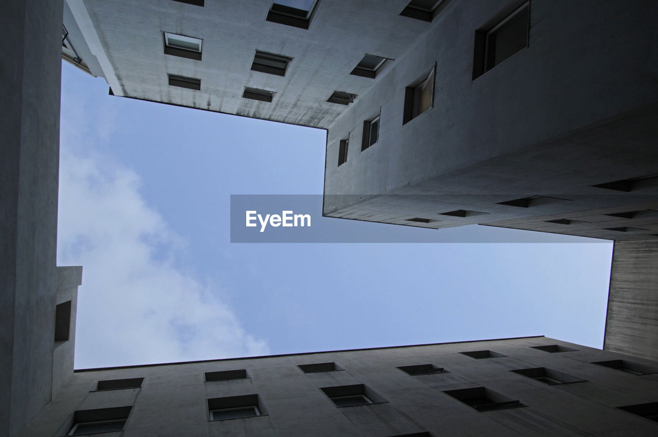 Looking up an office building in lisbon