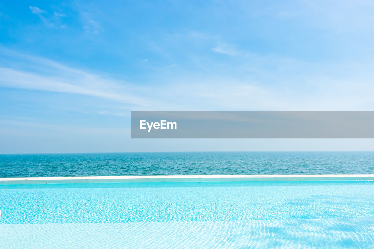 SCENIC VIEW OF SWIMMING POOL AGAINST SKY