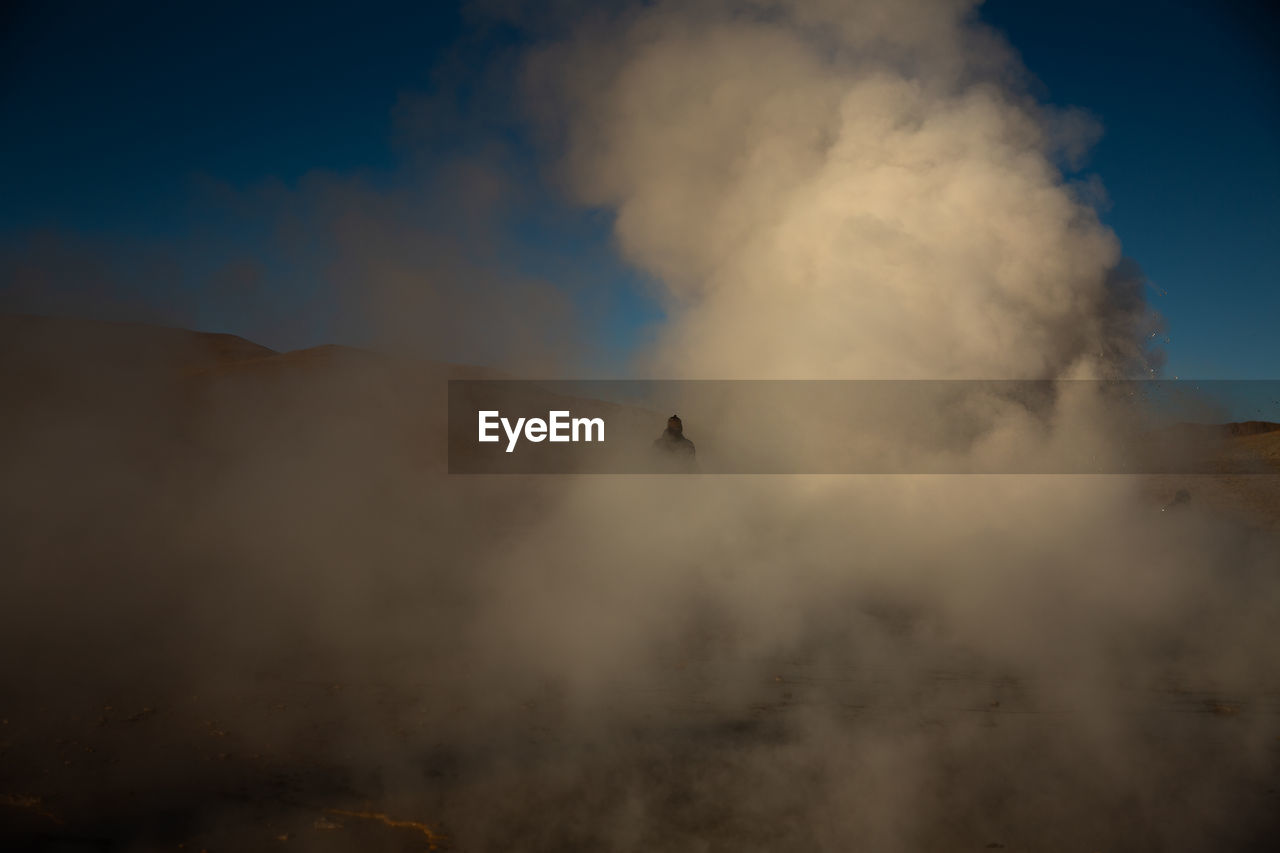 panoramic view of smoke