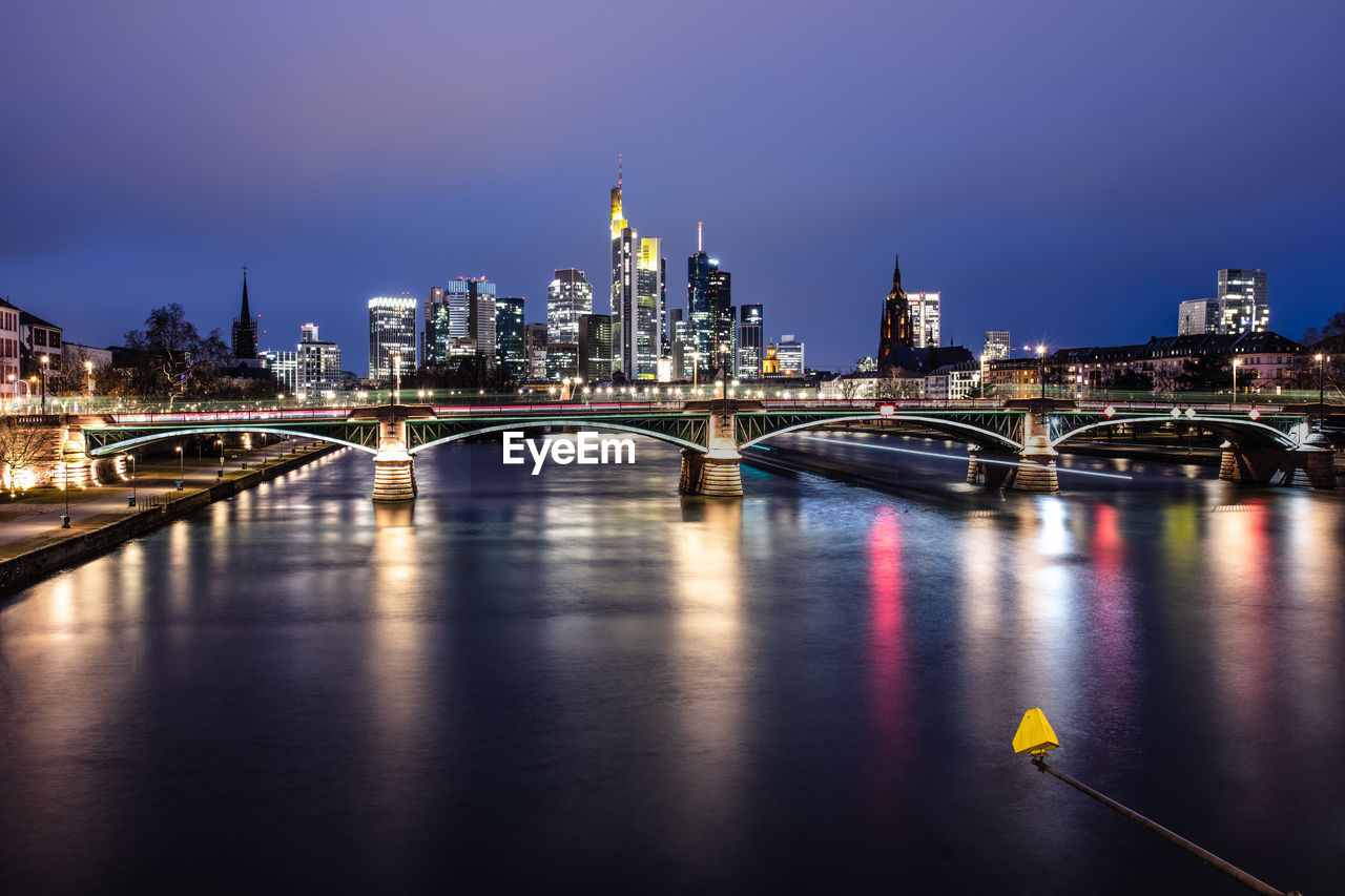 BRIDGE OVER RIVER IN CITY