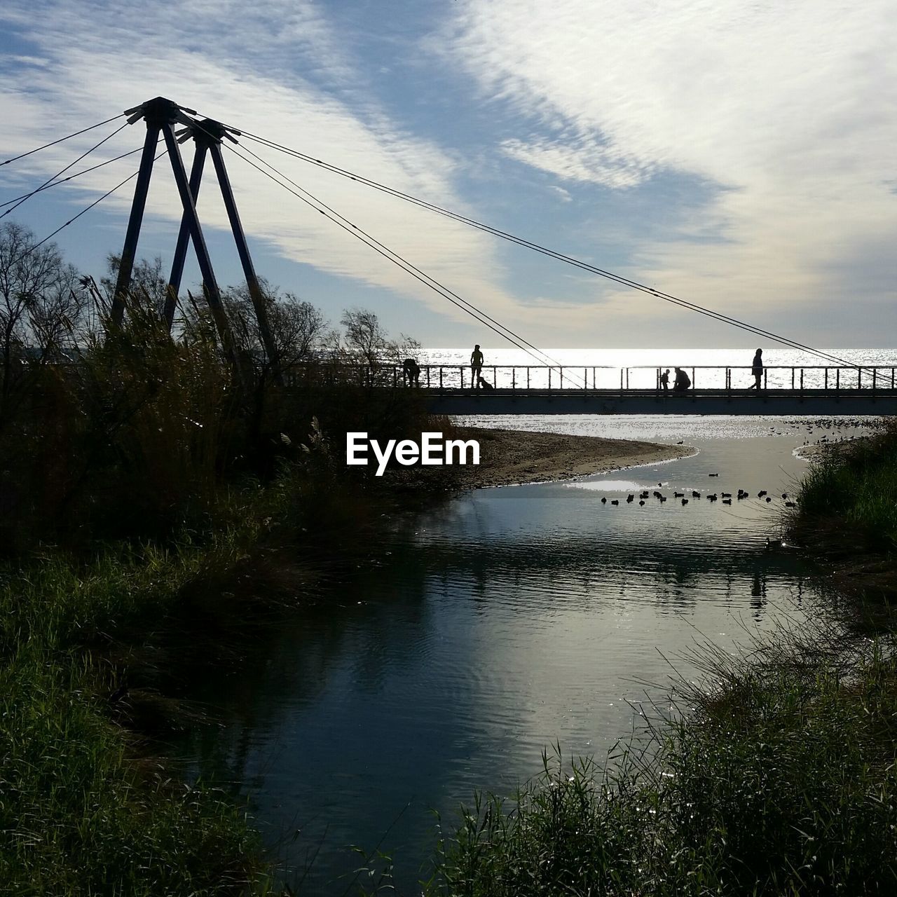 VIEW OF BRIDGE OVER RIVER