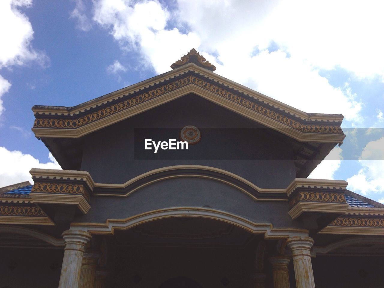 Low angle view of historical building against sky