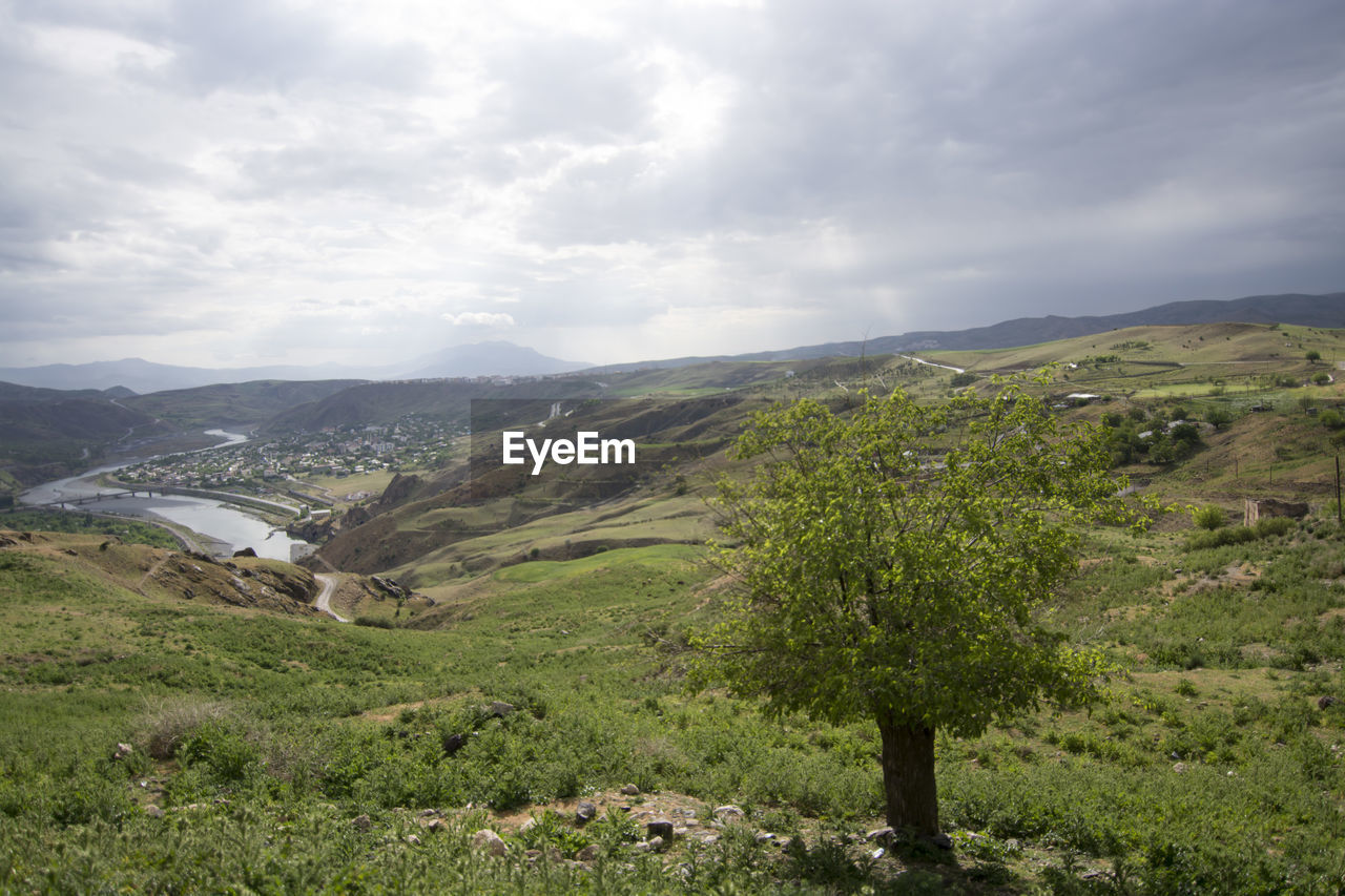 Scenic view of landscape against sky