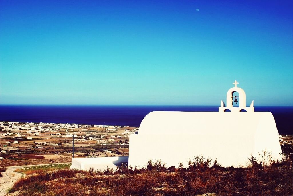 VIEW OF LIGHTHOUSE AGAINST CLEAR SKY