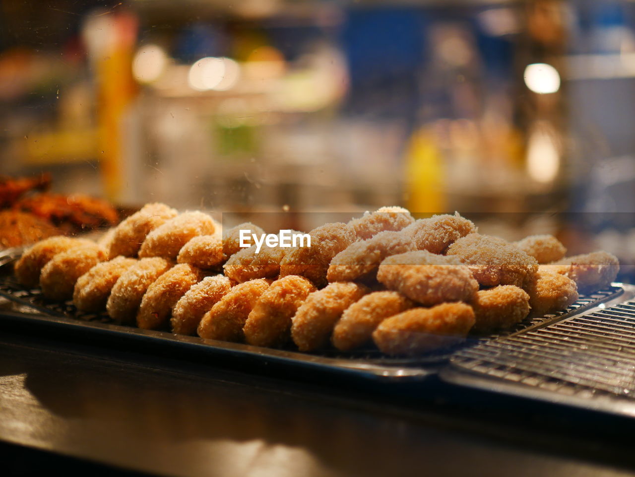 Close-up of food in tray